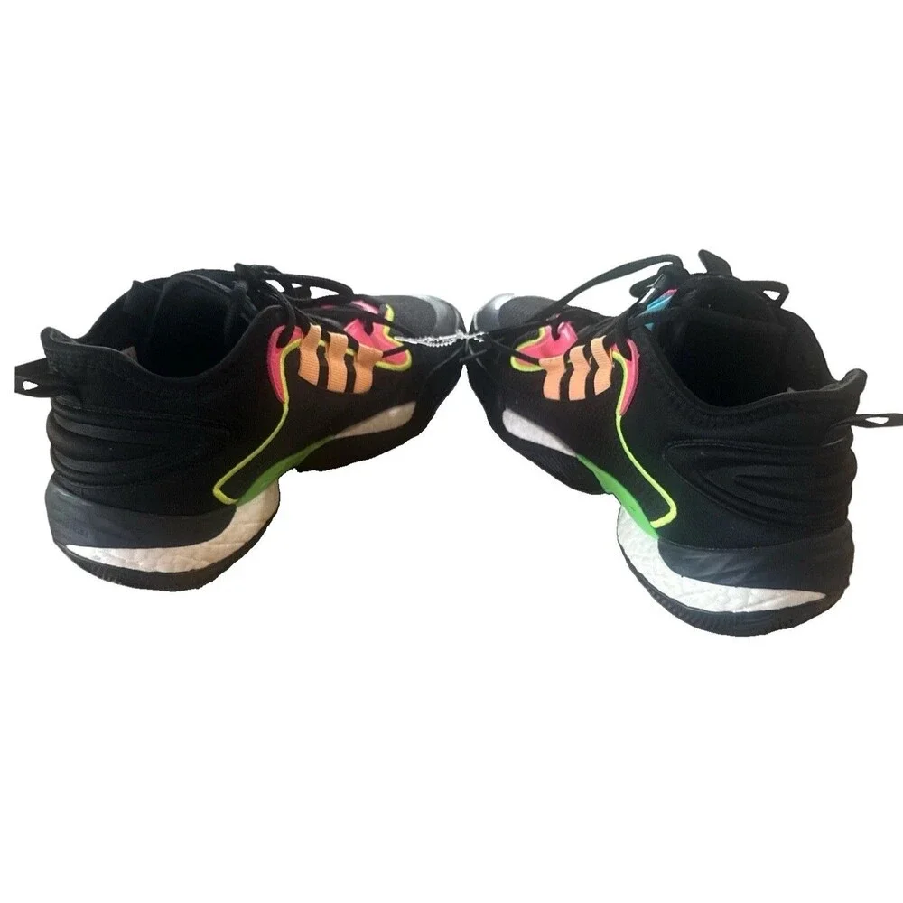 Adidas BYW Select Men’s 8.5 IE9306 Basketball Shoes Black Orange Pink